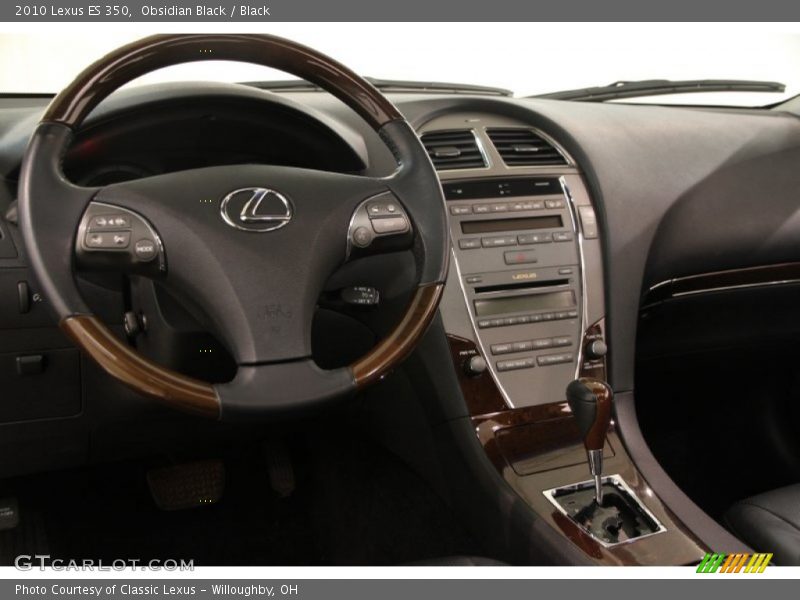 Obsidian Black / Black 2010 Lexus ES 350