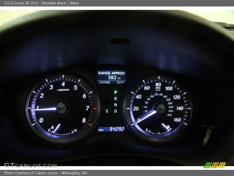 Obsidian Black / Black 2010 Lexus ES 350