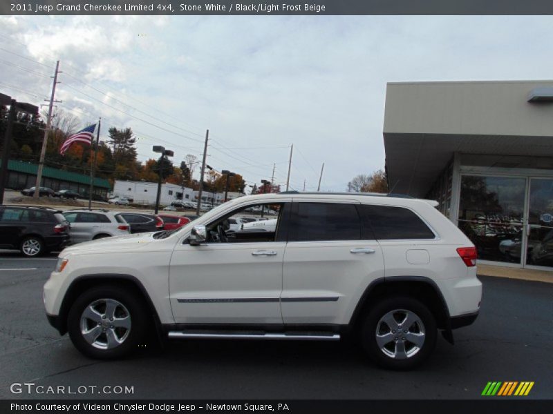 Stone White / Black/Light Frost Beige 2011 Jeep Grand Cherokee Limited 4x4
