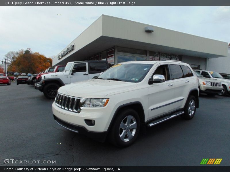 Stone White / Black/Light Frost Beige 2011 Jeep Grand Cherokee Limited 4x4