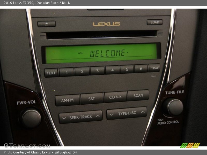 Obsidian Black / Black 2010 Lexus ES 350