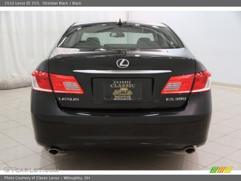 Obsidian Black / Black 2010 Lexus ES 350