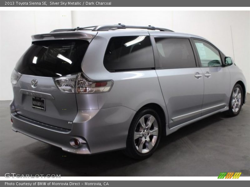 Silver Sky Metallic / Dark Charcoal 2013 Toyota Sienna SE
