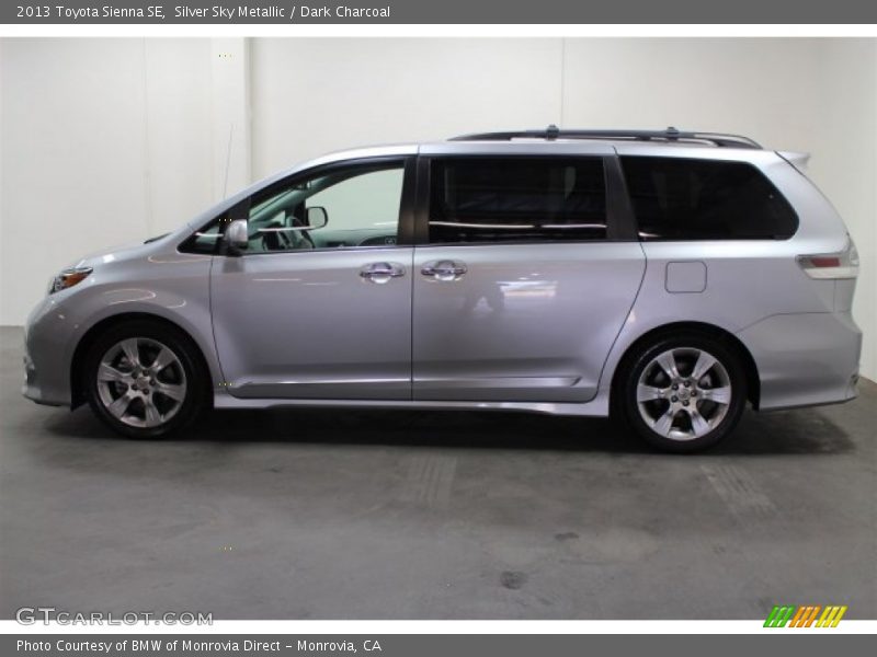 Silver Sky Metallic / Dark Charcoal 2013 Toyota Sienna SE