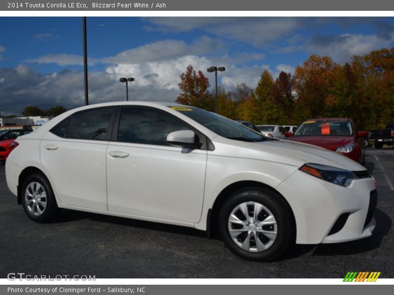 Blizzard Pearl White / Ash 2014 Toyota Corolla LE Eco