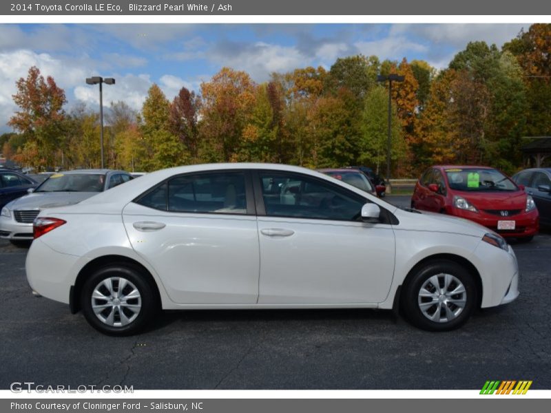 Blizzard Pearl White / Ash 2014 Toyota Corolla LE Eco
