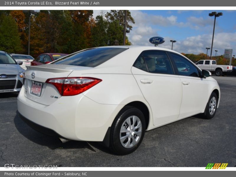 Blizzard Pearl White / Ash 2014 Toyota Corolla LE Eco