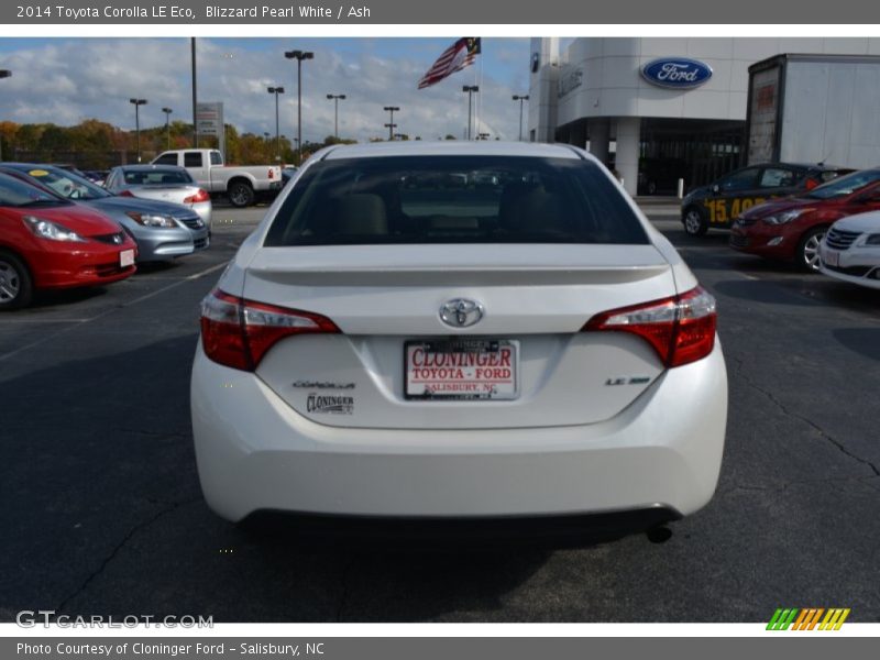 Blizzard Pearl White / Ash 2014 Toyota Corolla LE Eco