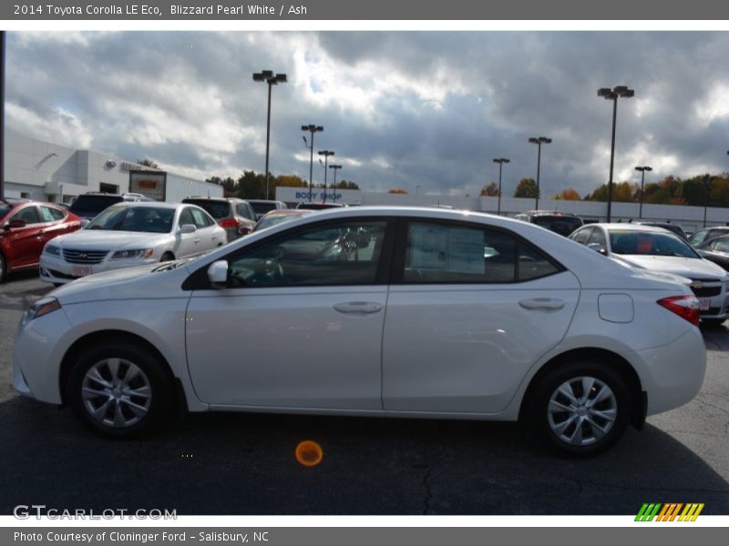 Blizzard Pearl White / Ash 2014 Toyota Corolla LE Eco