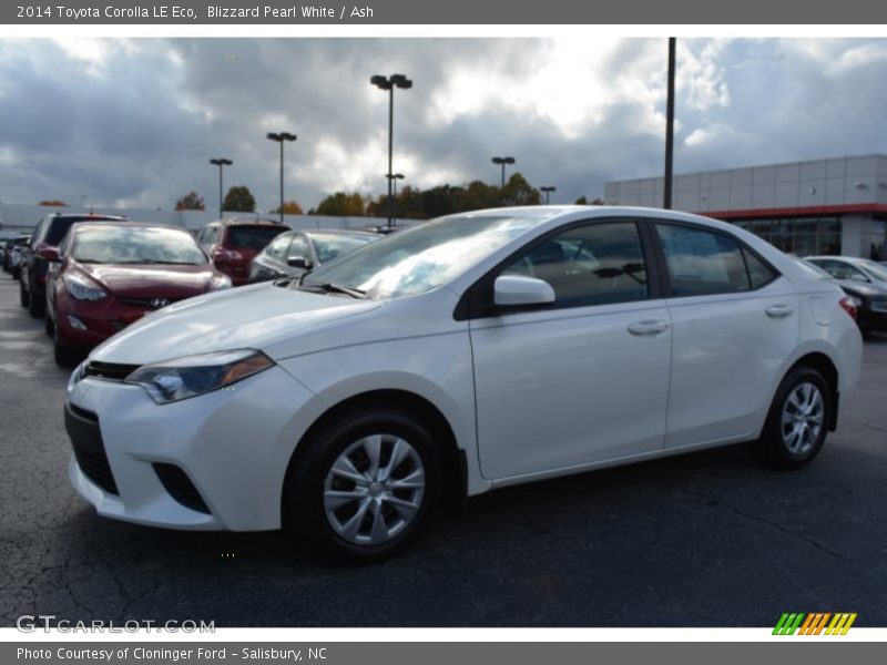 Blizzard Pearl White / Ash 2014 Toyota Corolla LE Eco