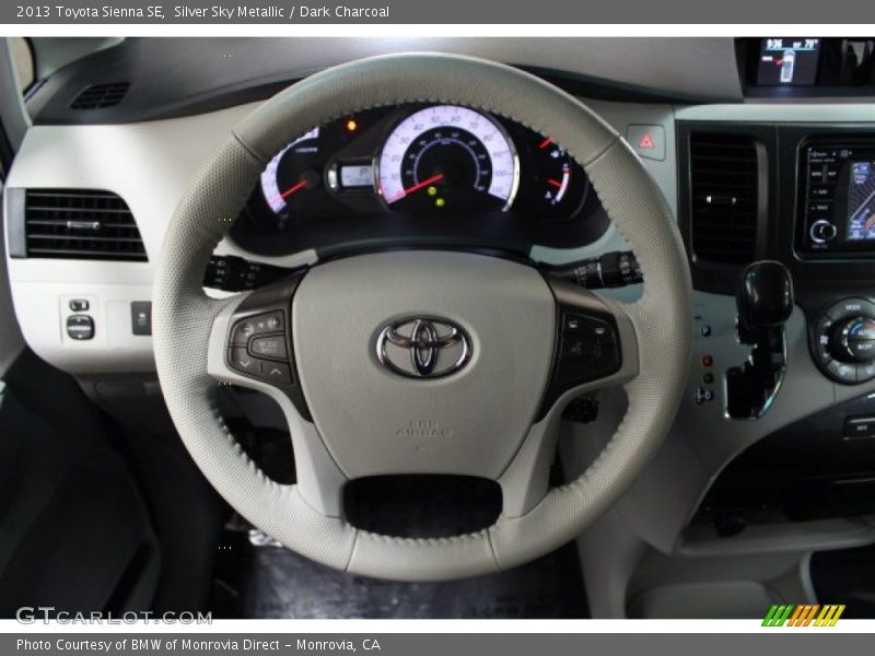 Silver Sky Metallic / Dark Charcoal 2013 Toyota Sienna SE