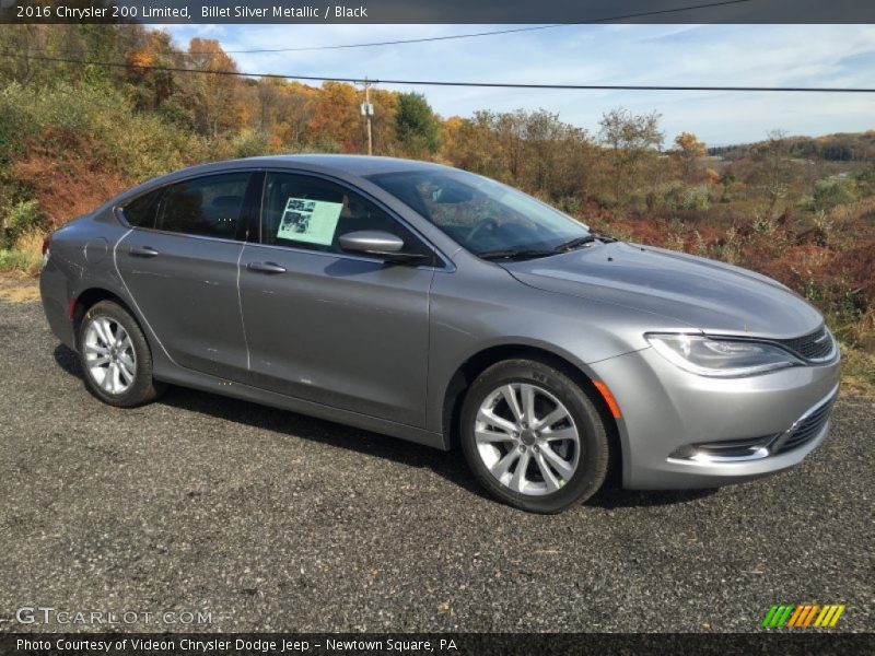 Billet Silver Metallic / Black 2016 Chrysler 200 Limited