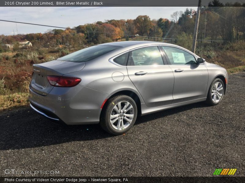 Billet Silver Metallic / Black 2016 Chrysler 200 Limited