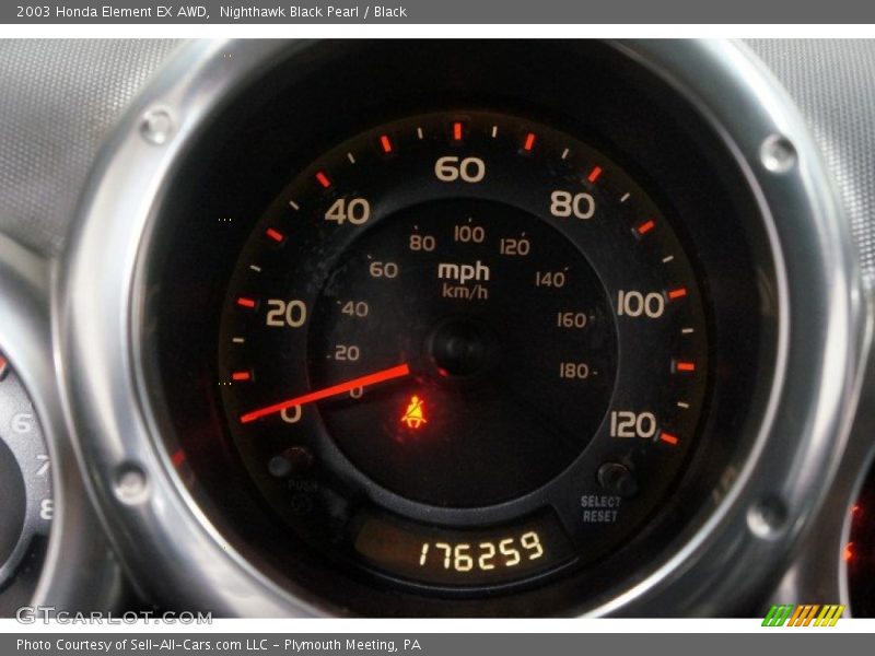 Nighthawk Black Pearl / Black 2003 Honda Element EX AWD