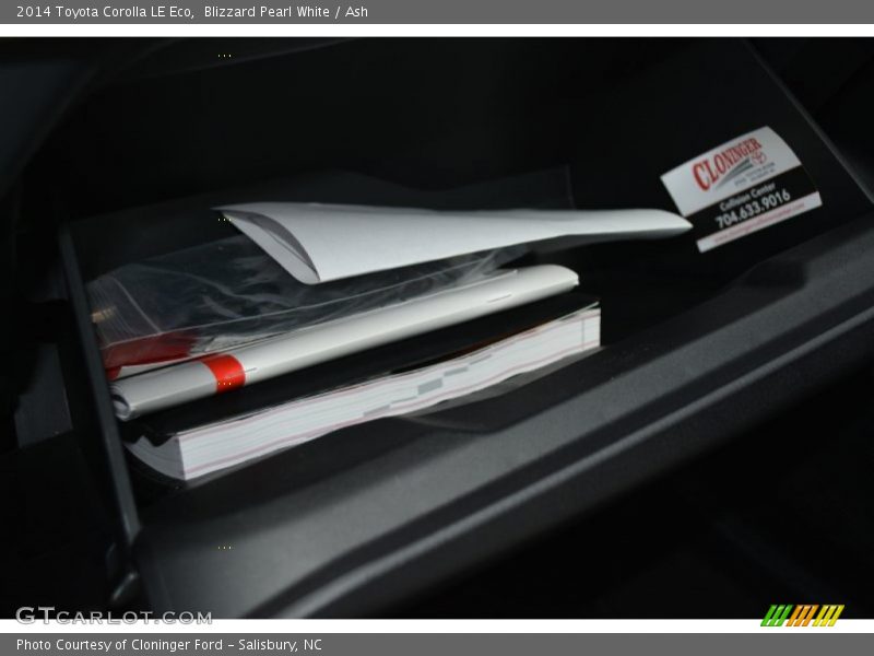 Blizzard Pearl White / Ash 2014 Toyota Corolla LE Eco