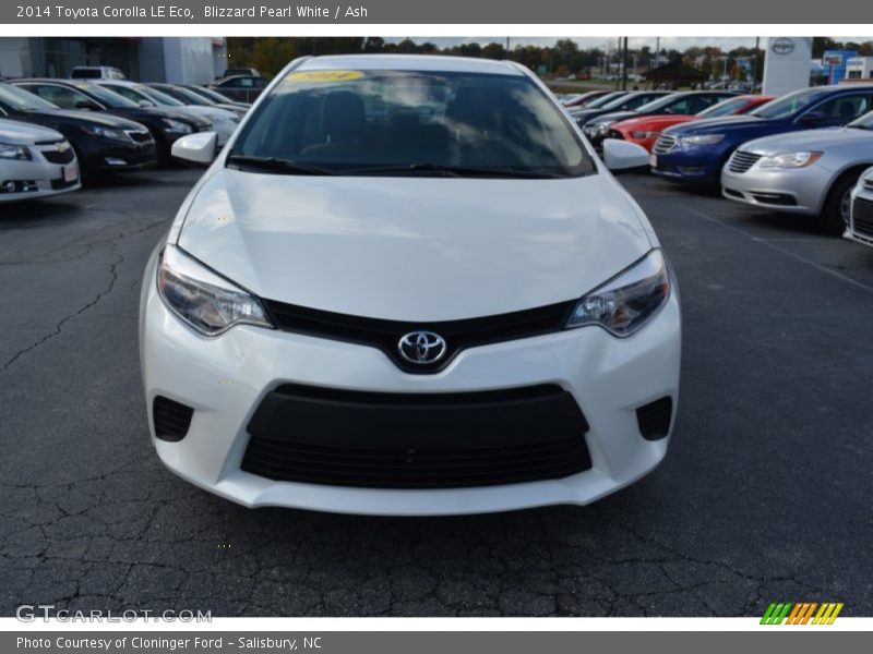 Blizzard Pearl White / Ash 2014 Toyota Corolla LE Eco