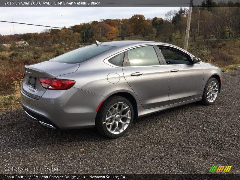 Billet Silver Metallic / Black 2016 Chrysler 200 C AWD