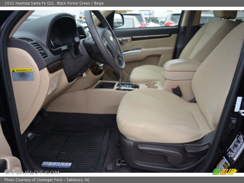 Black Forest Green / Beige 2012 Hyundai Santa Fe GLS