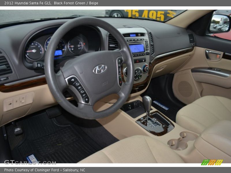  2012 Santa Fe GLS Beige Interior