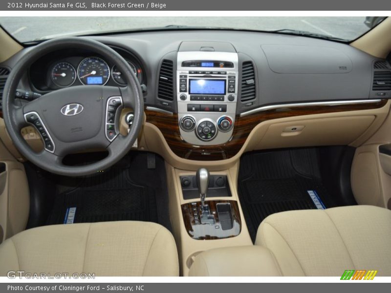 Black Forest Green / Beige 2012 Hyundai Santa Fe GLS
