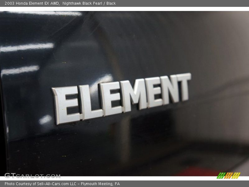 Nighthawk Black Pearl / Black 2003 Honda Element EX AWD