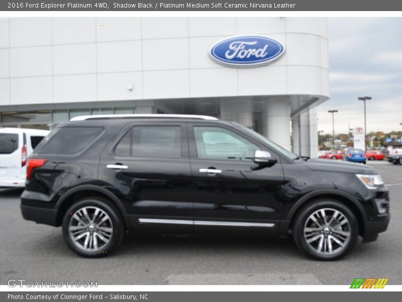 Shadow Black / Platinum Medium Soft Ceramic Nirvana Leather 2016 Ford Explorer Platinum 4WD