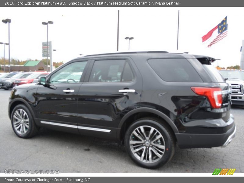 Shadow Black / Platinum Medium Soft Ceramic Nirvana Leather 2016 Ford Explorer Platinum 4WD