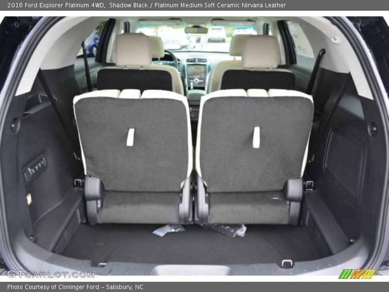 Shadow Black / Platinum Medium Soft Ceramic Nirvana Leather 2016 Ford Explorer Platinum 4WD