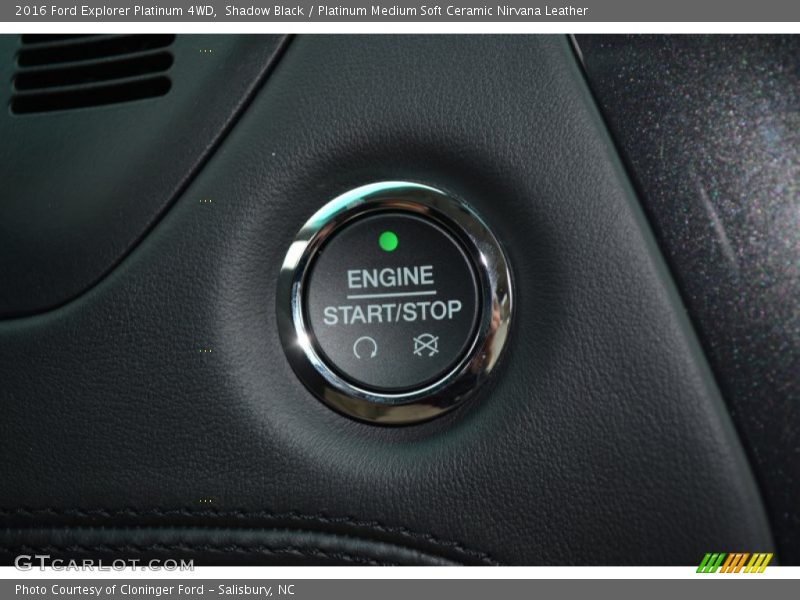 Controls of 2016 Explorer Platinum 4WD