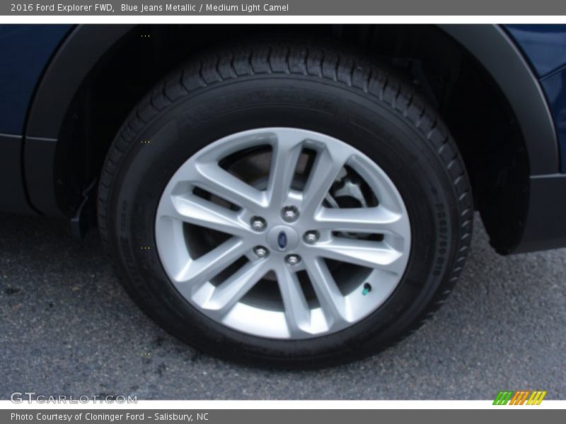 Blue Jeans Metallic / Medium Light Camel 2016 Ford Explorer FWD
