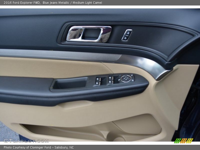 Blue Jeans Metallic / Medium Light Camel 2016 Ford Explorer FWD