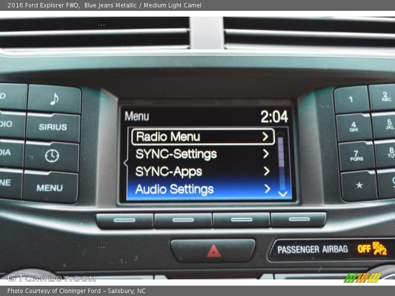 Blue Jeans Metallic / Medium Light Camel 2016 Ford Explorer FWD
