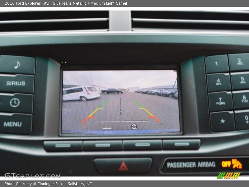 Blue Jeans Metallic / Medium Light Camel 2016 Ford Explorer FWD