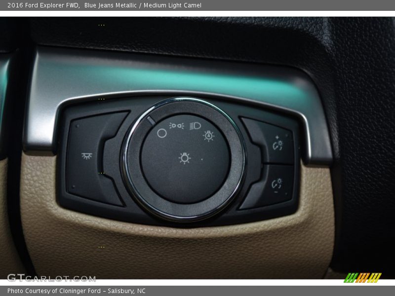 Blue Jeans Metallic / Medium Light Camel 2016 Ford Explorer FWD
