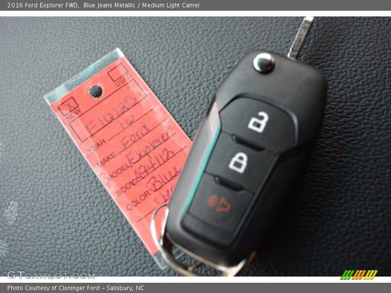 Blue Jeans Metallic / Medium Light Camel 2016 Ford Explorer FWD