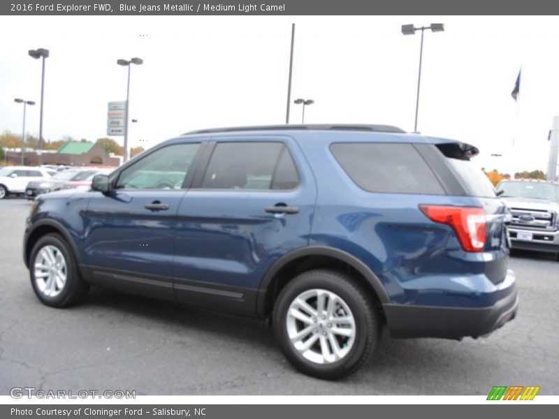 Blue Jeans Metallic / Medium Light Camel 2016 Ford Explorer FWD