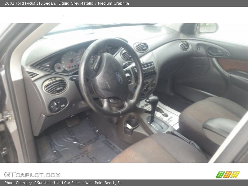 Liquid Grey Metallic / Medium Graphite 2002 Ford Focus ZTS Sedan