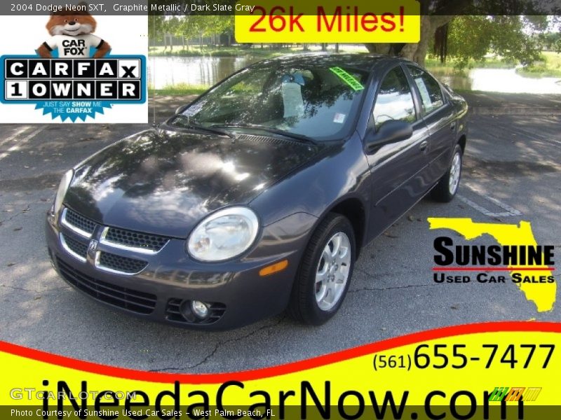 Graphite Metallic / Dark Slate Gray 2004 Dodge Neon SXT