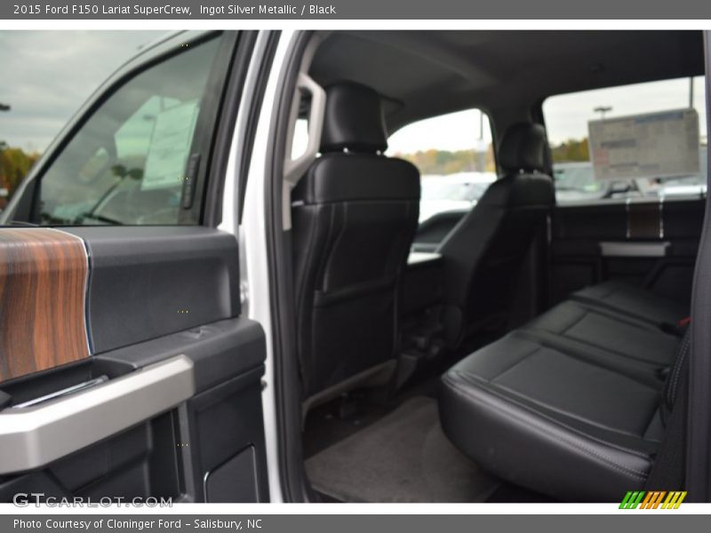 Ingot Silver Metallic / Black 2015 Ford F150 Lariat SuperCrew