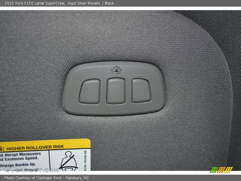 Ingot Silver Metallic / Black 2015 Ford F150 Lariat SuperCrew