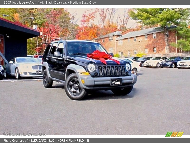 Black Clearcoat / Medium Slate Gray 2005 Jeep Liberty Sport 4x4