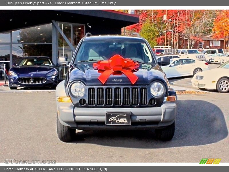 Black Clearcoat / Medium Slate Gray 2005 Jeep Liberty Sport 4x4