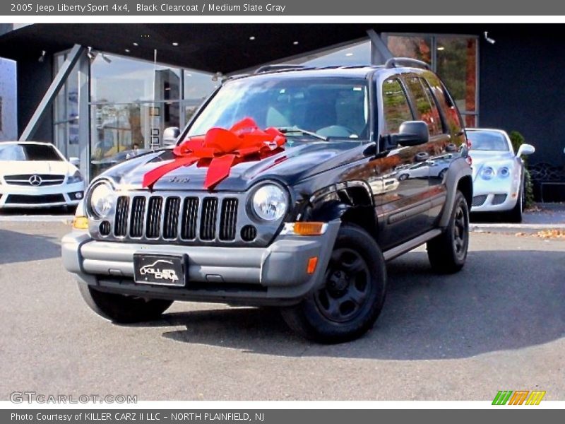 Black Clearcoat / Medium Slate Gray 2005 Jeep Liberty Sport 4x4
