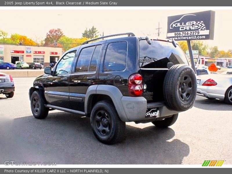 Black Clearcoat / Medium Slate Gray 2005 Jeep Liberty Sport 4x4