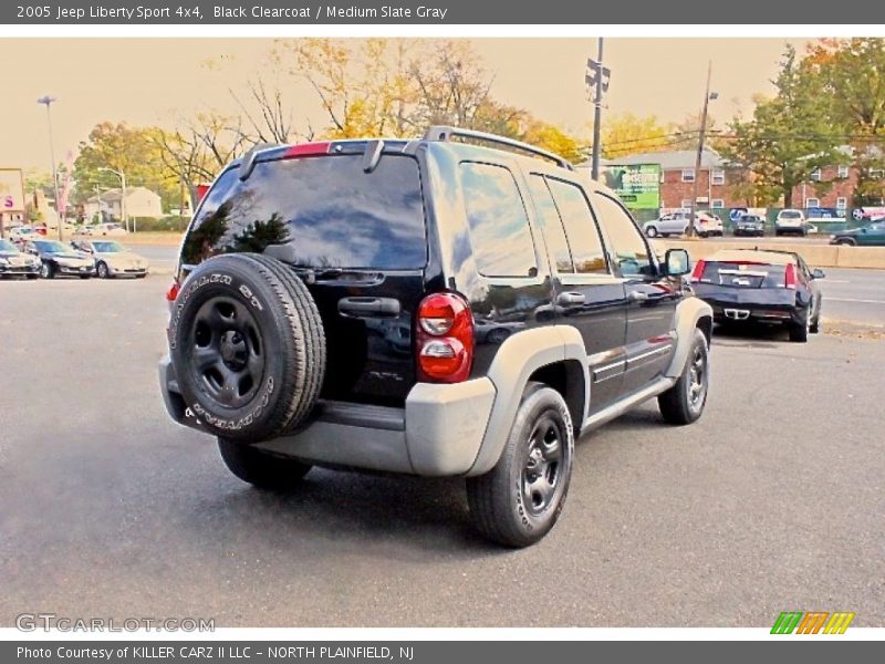 Black Clearcoat / Medium Slate Gray 2005 Jeep Liberty Sport 4x4