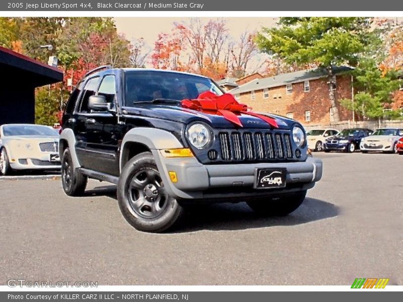 Black Clearcoat / Medium Slate Gray 2005 Jeep Liberty Sport 4x4