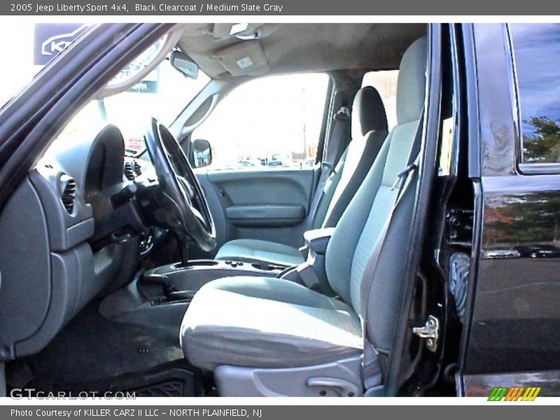 Black Clearcoat / Medium Slate Gray 2005 Jeep Liberty Sport 4x4