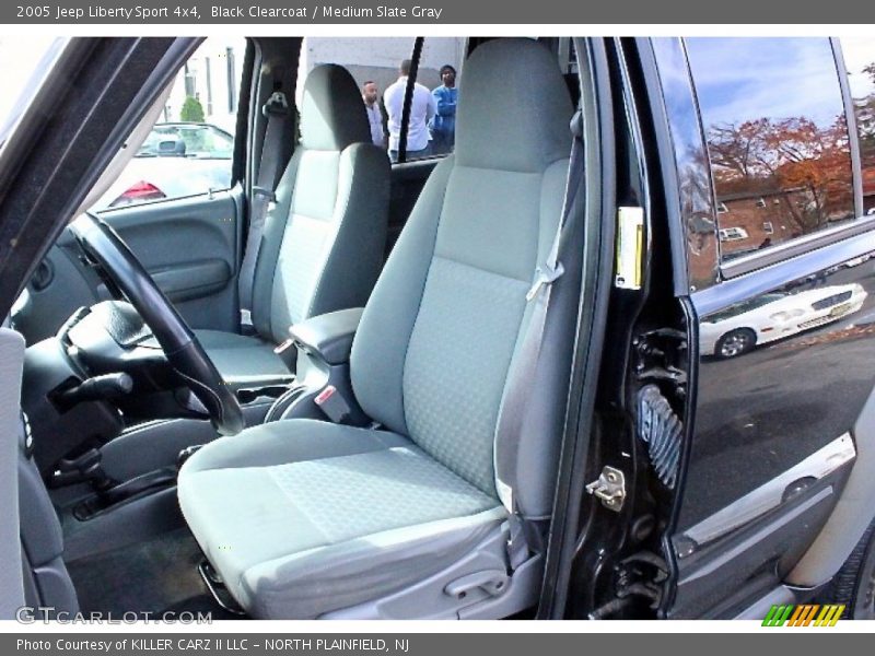 Black Clearcoat / Medium Slate Gray 2005 Jeep Liberty Sport 4x4