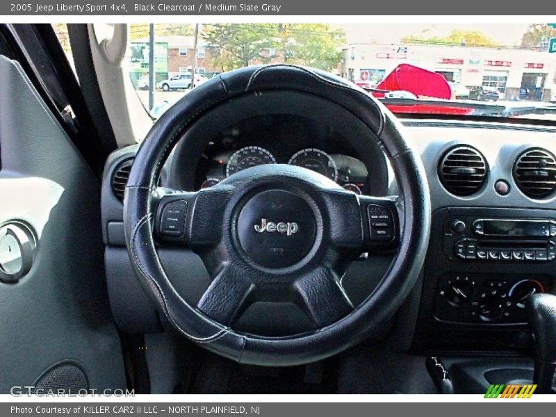 Black Clearcoat / Medium Slate Gray 2005 Jeep Liberty Sport 4x4