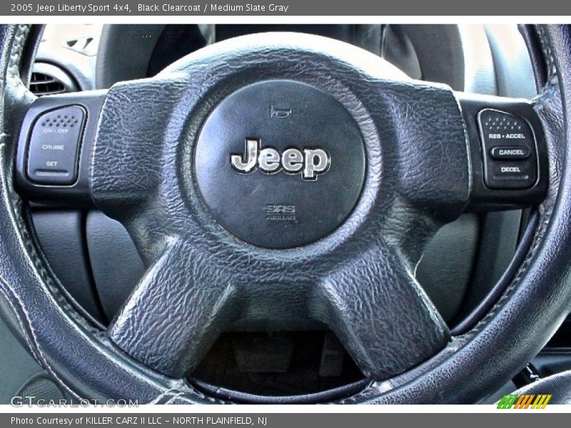 Black Clearcoat / Medium Slate Gray 2005 Jeep Liberty Sport 4x4